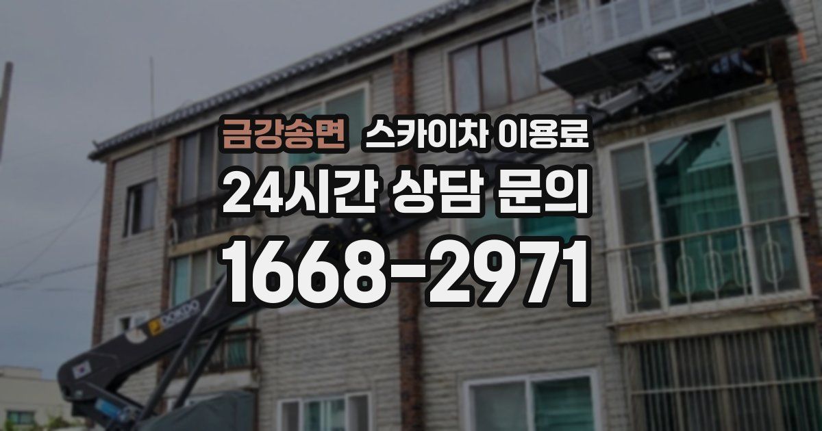 금강송면 스카이차 이용료