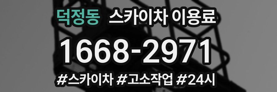 덕정동 스카이차 이용료