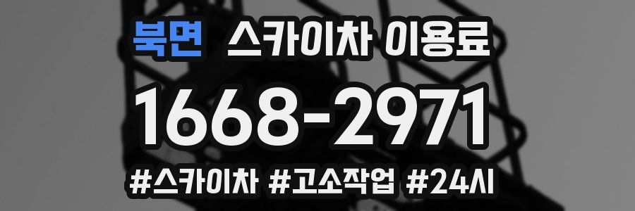 북면 스카이차 이용료