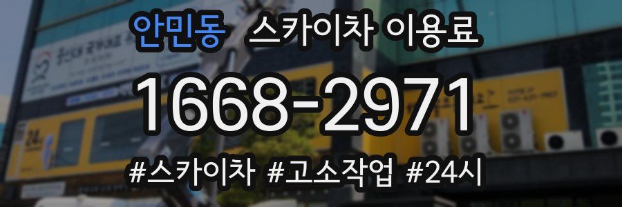 안민동 스카이차 이용료