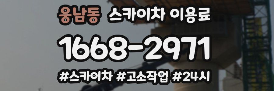 웅남동 스카이차 이용료