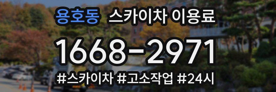 용호동 스카이차 이용료