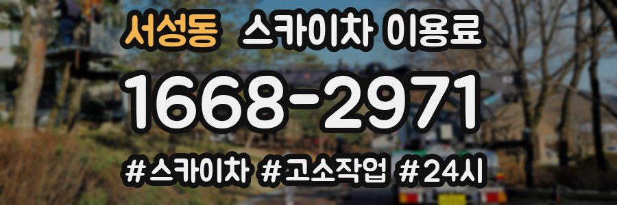 서성동 스카이차 이용료
