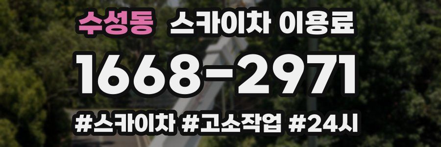 수성동 스카이차 이용료