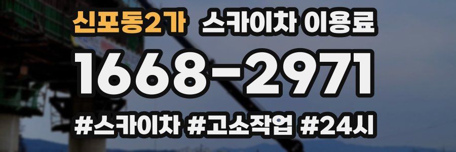 신포동2가 스카이차 이용료