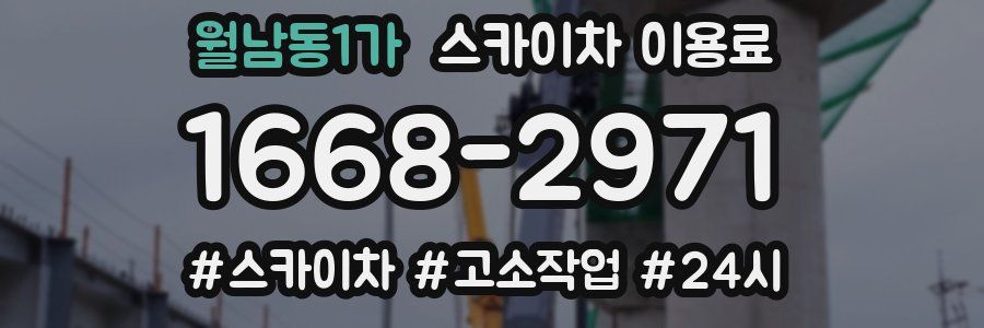 월남동1가 스카이차 이용료