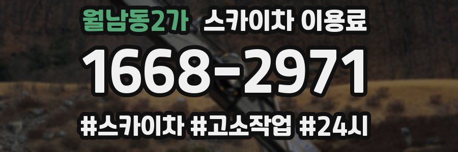 월남동2가 스카이차 이용료