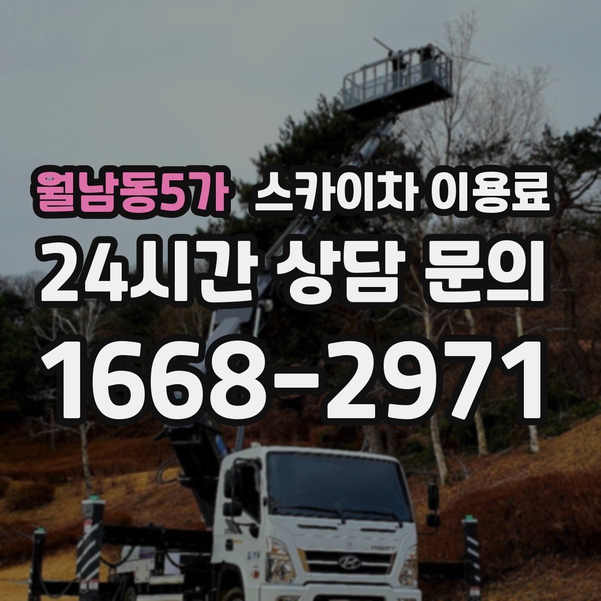 월남동5가 스카이차 이용료
