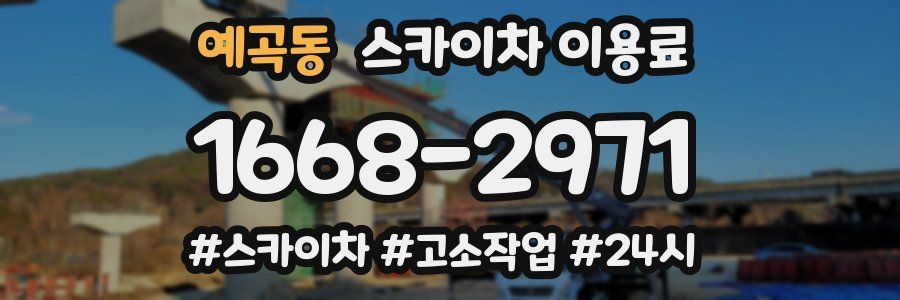 예곡동 스카이차 이용료