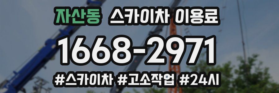 자산동 스카이차 이용료
