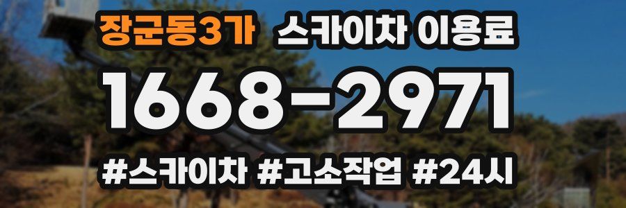 장군동3가 스카이차 이용료