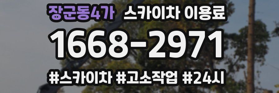 장군동4가 스카이차 이용료