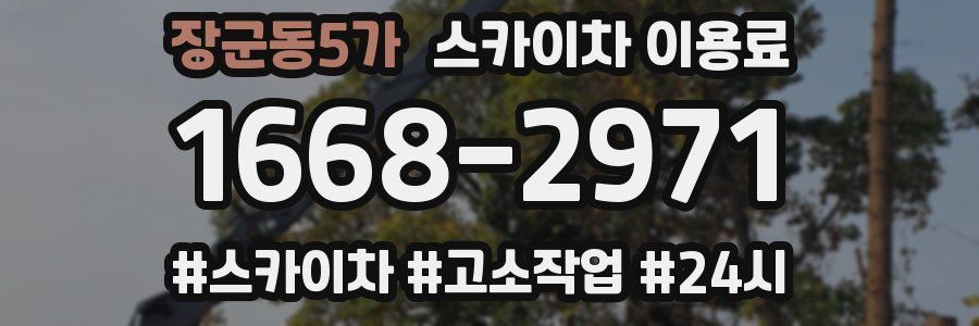 장군동5가 스카이차 이용료