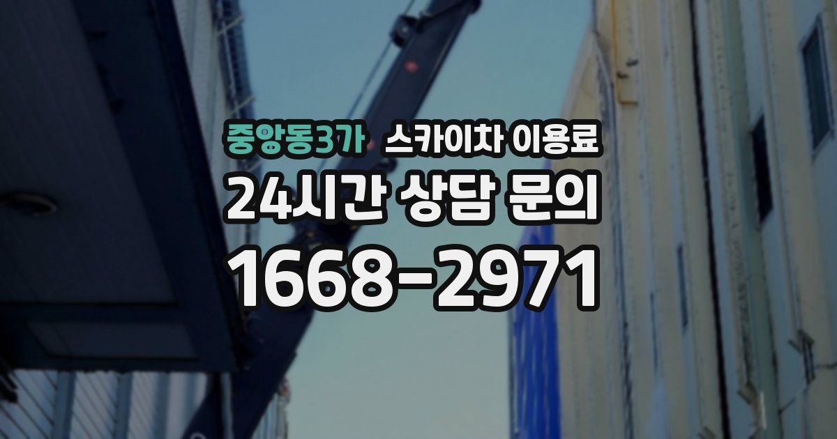 중앙동3가 스카이차 이용료