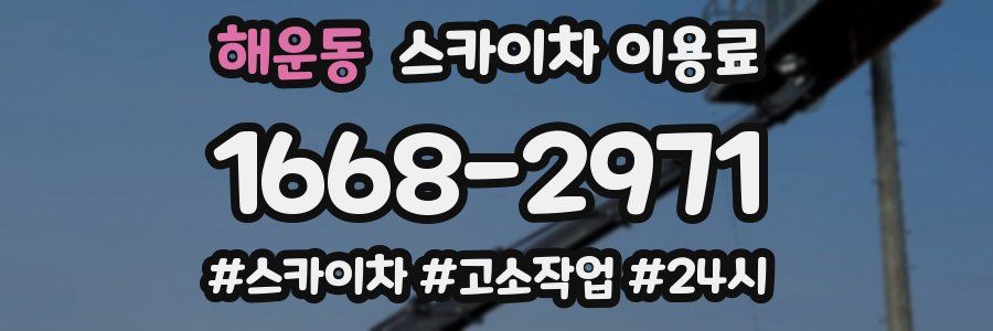 해운동 스카이차 이용료