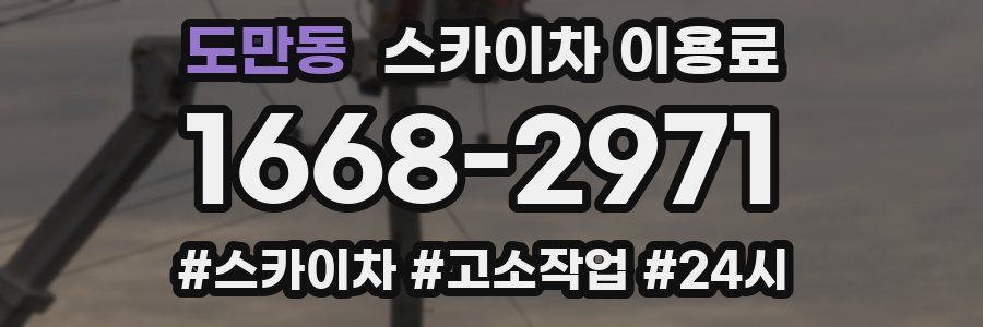 도만동 스카이차 이용료