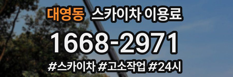 대영동 스카이차 이용료