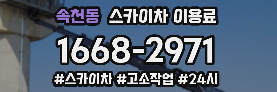 속천동 스카이차 이용료