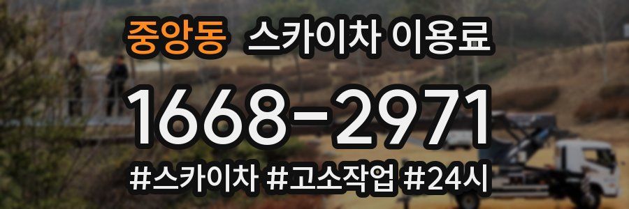 중앙동 스카이차 이용료