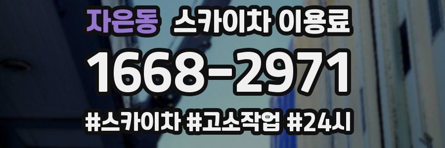 자은동 스카이차 이용료