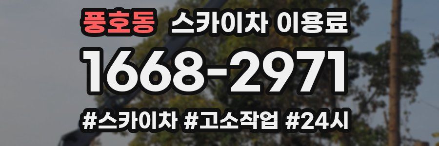 풍호동 스카이차 이용료
