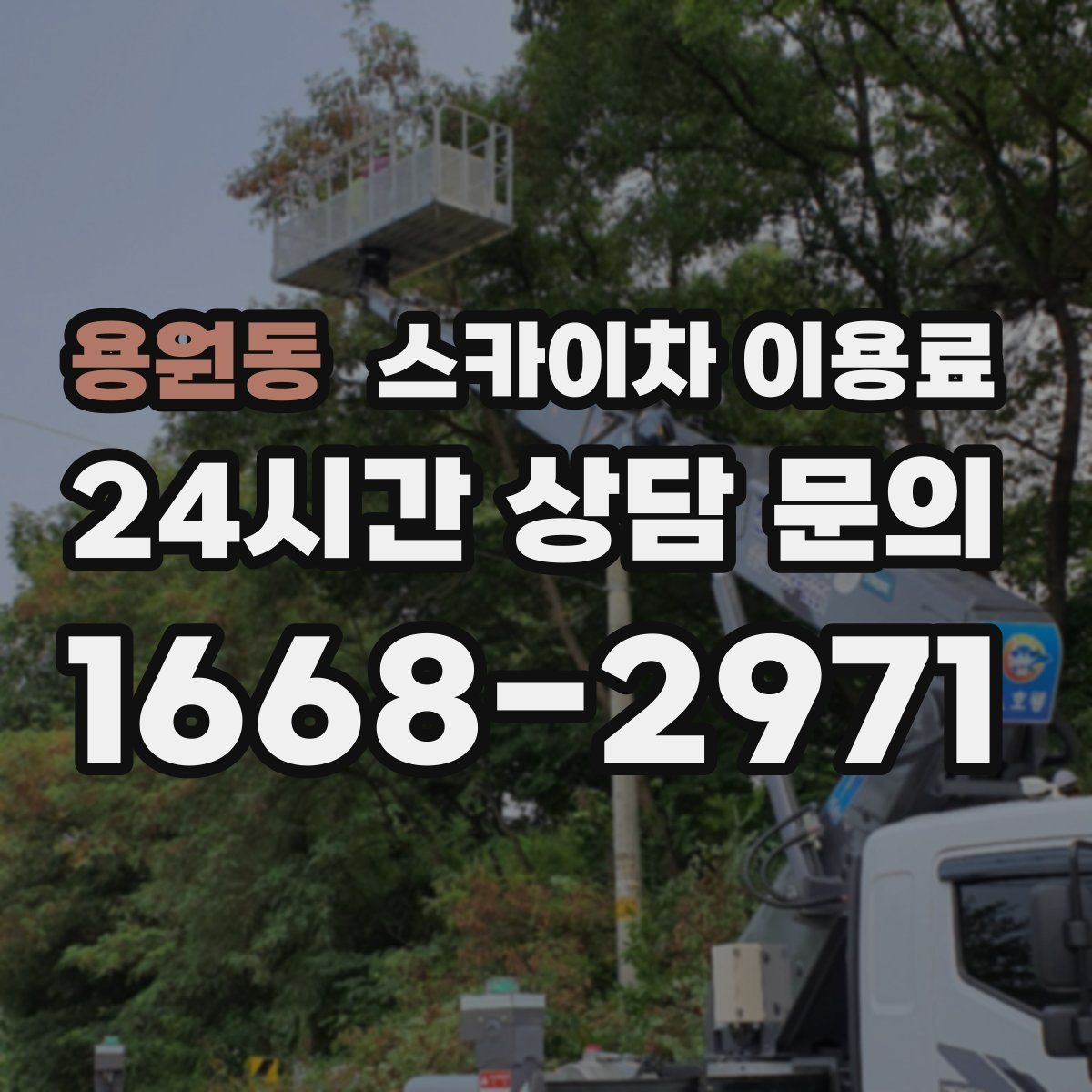 용원동 스카이차 이용료