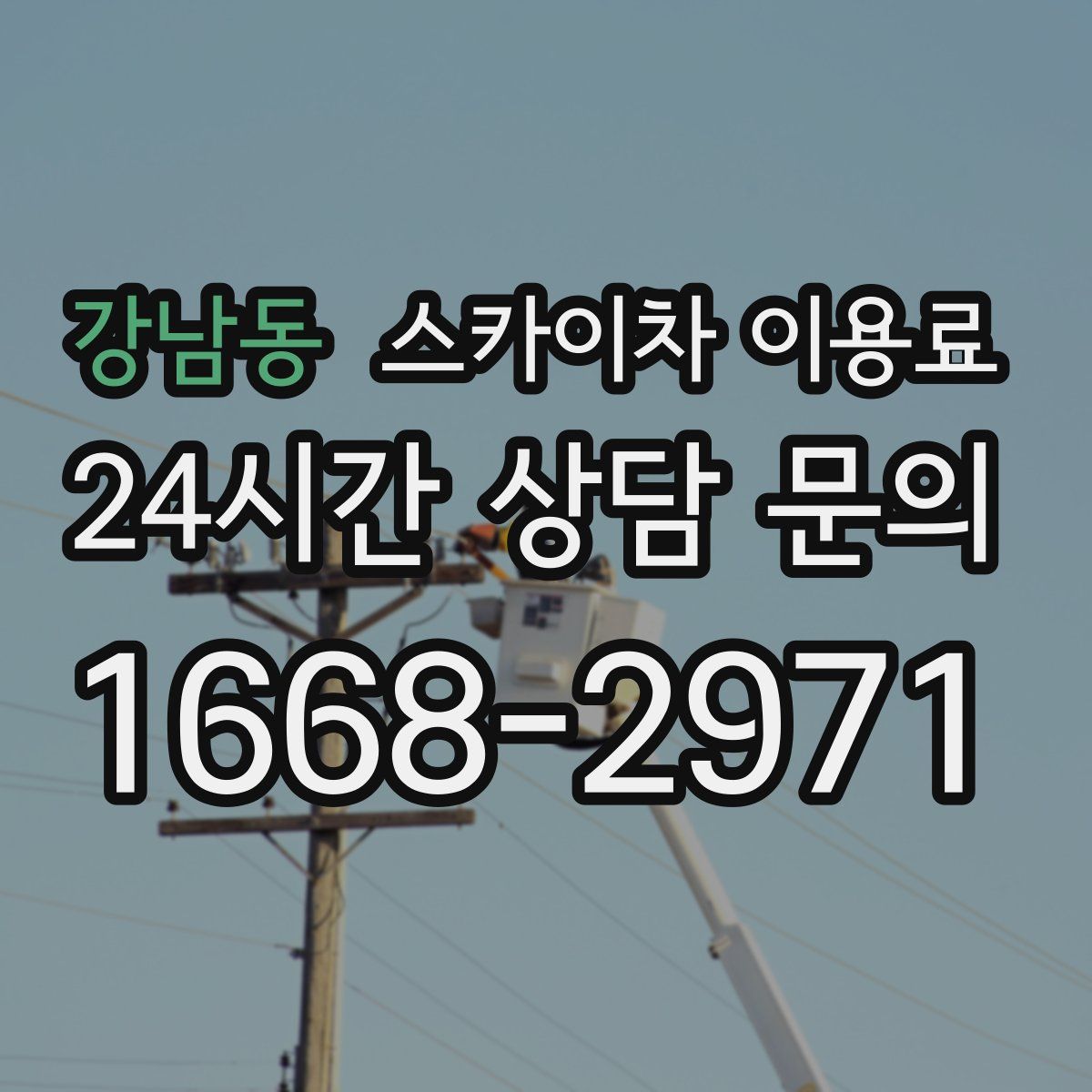 강남동 스카이차 이용료