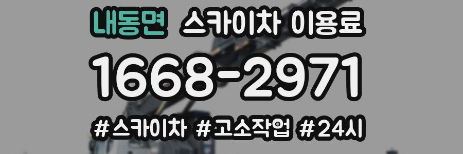내동면 스카이차 이용료