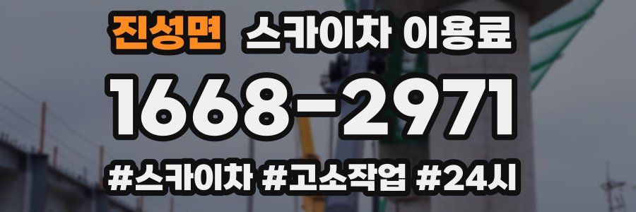 진성면 스카이차 이용료