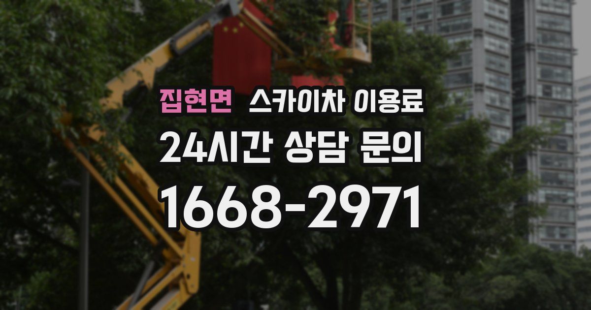 집현면 스카이차 이용료