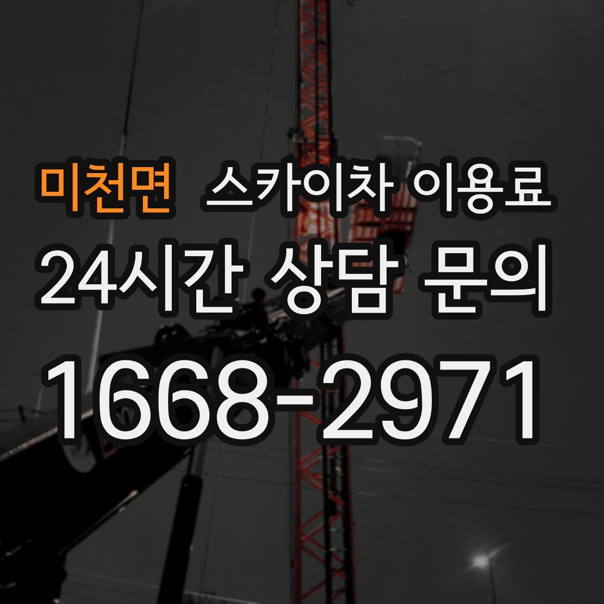 미천면 스카이차 이용료