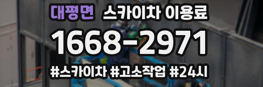 대평면 스카이차 이용료