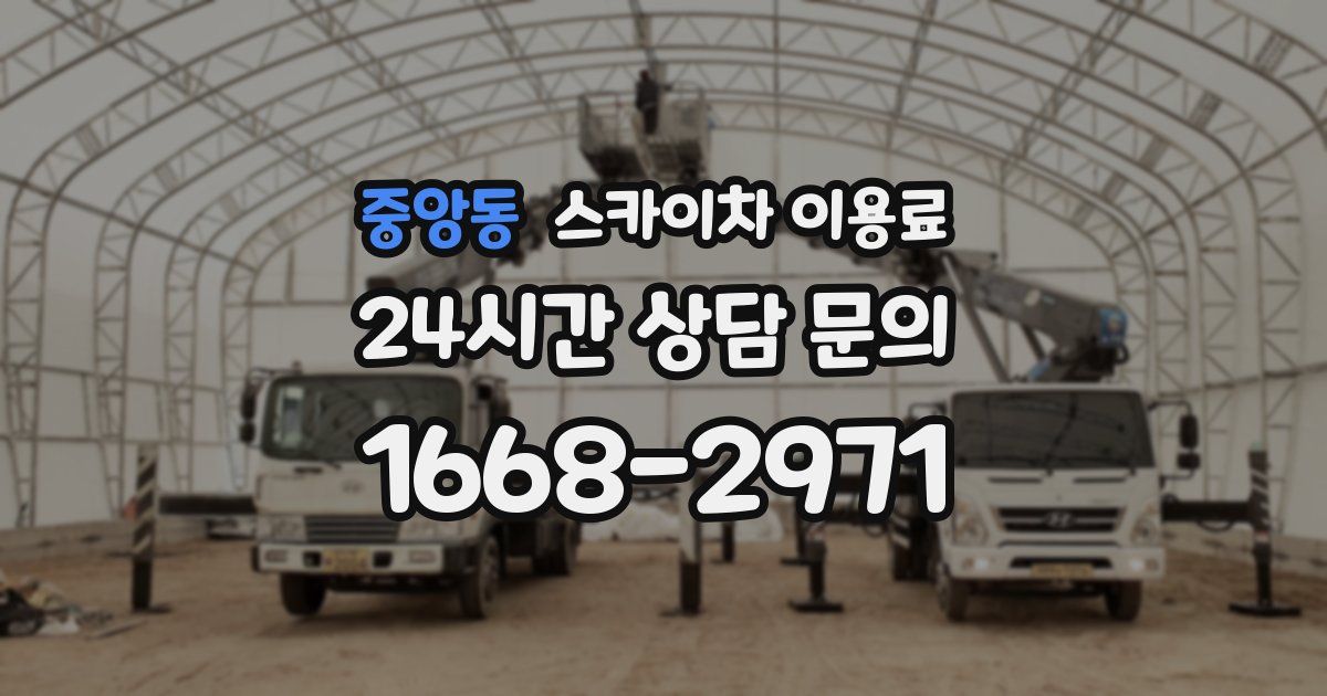 중앙동 스카이차 이용료