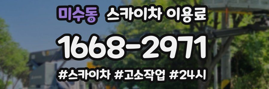 미수동 스카이차 이용료