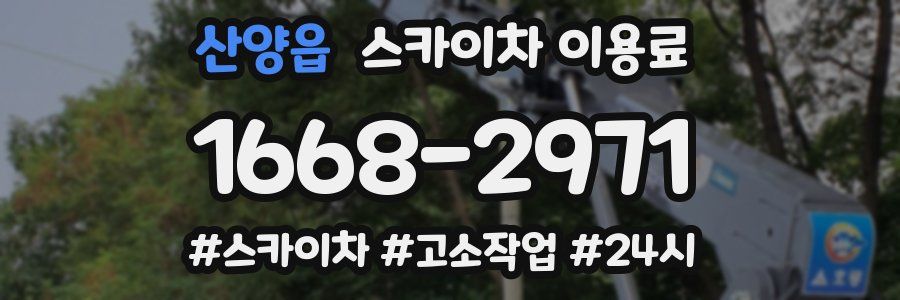 산양읍 스카이차 이용료