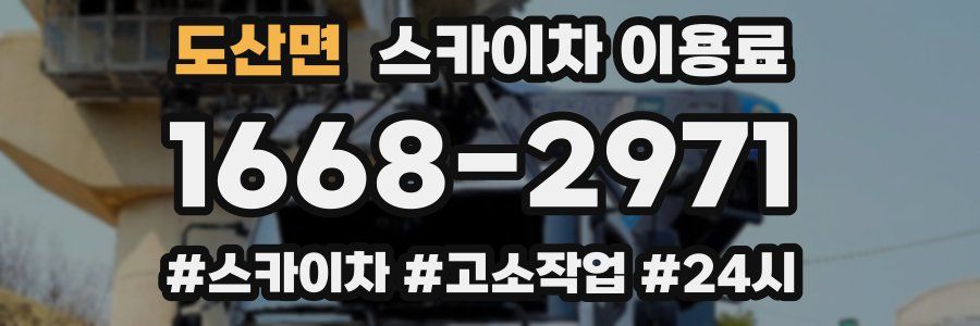 도산면 스카이차 이용료