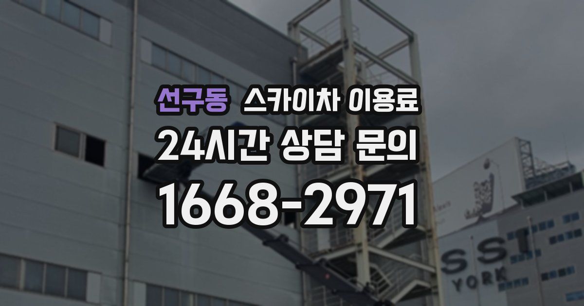 선구동 스카이차 이용료