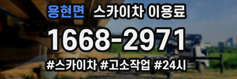 용현면 스카이차 이용료