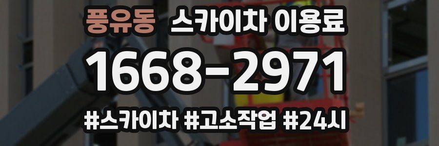풍유동 스카이차 이용료