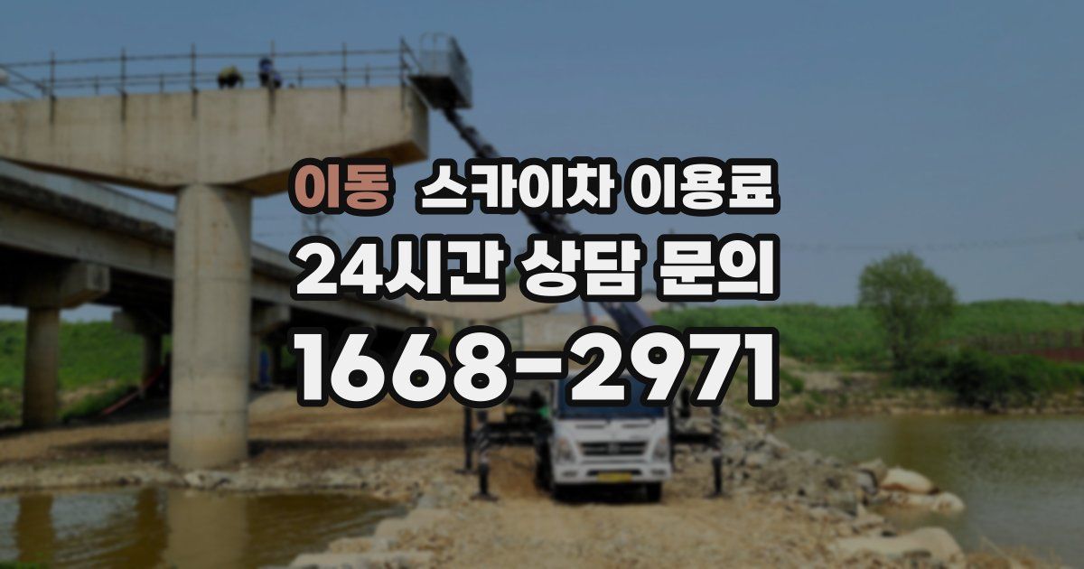 이동 스카이차 이용료