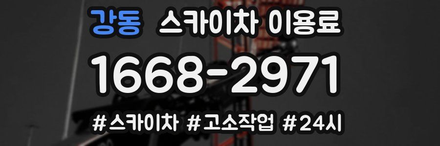 강동 스카이차 이용료
