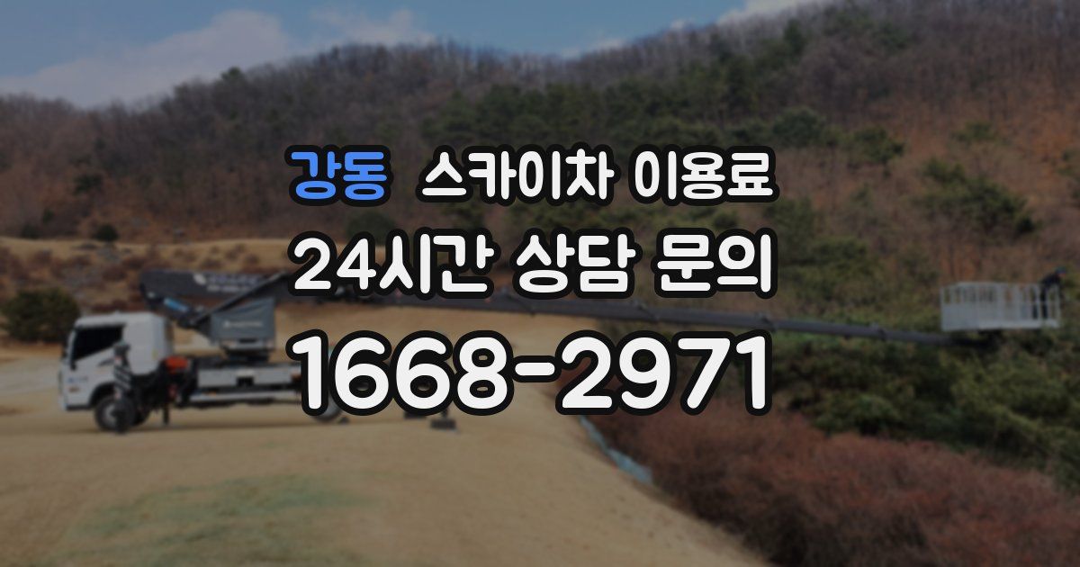 강동 스카이차 이용료