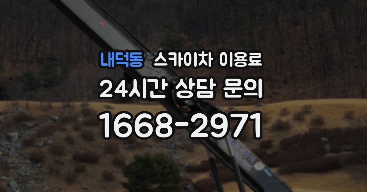 내덕동 스카이차 이용료