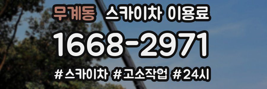 무계동 스카이차 이용료