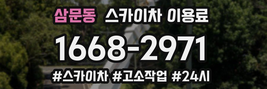 삼문동 스카이차 이용료