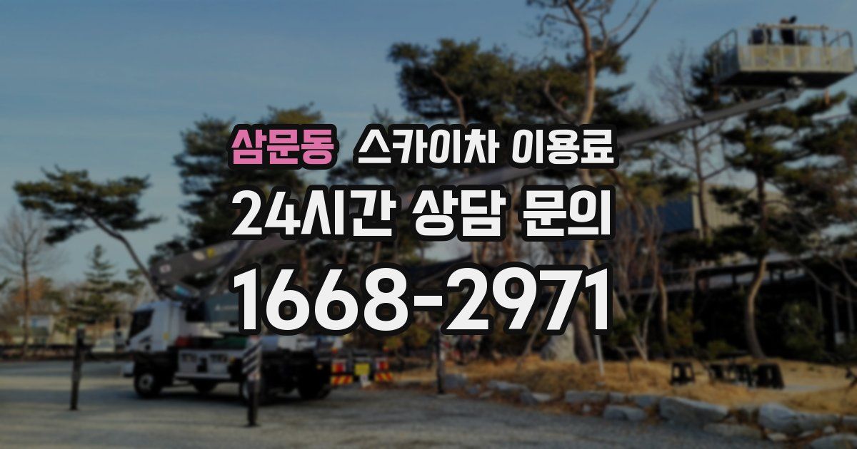 삼문동 스카이차 이용료