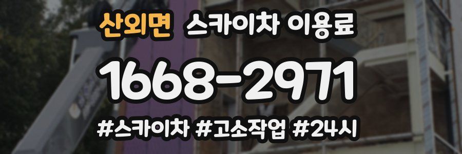산외면 스카이차 이용료
