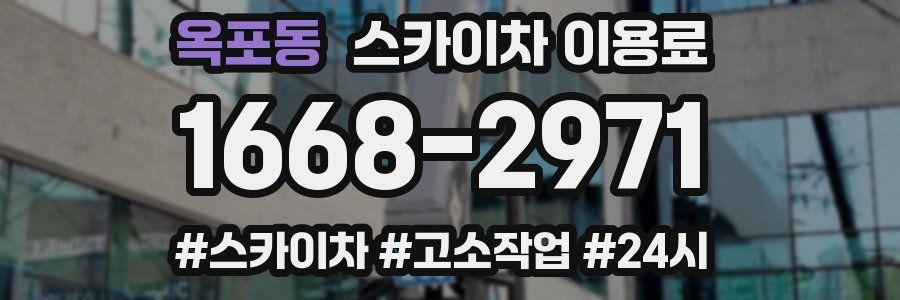 옥포동 스카이차 이용료