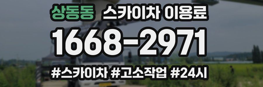 상동동 스카이차 이용료