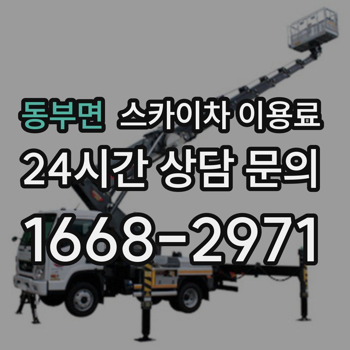 동부면 스카이차 이용료